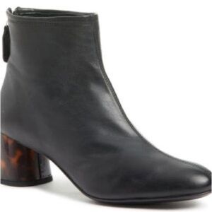 AGL Veta Precious Bootie in Nero-Tartaruga at Women size 38 1/2